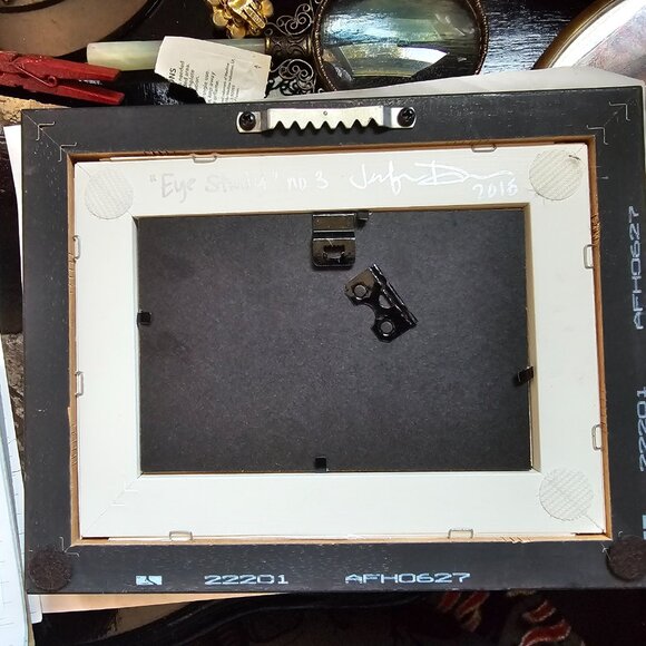 Fine Art - "Eye Study #3 mixed media painting on paper SIGNED BY ARTIST - Picture 6 of 9